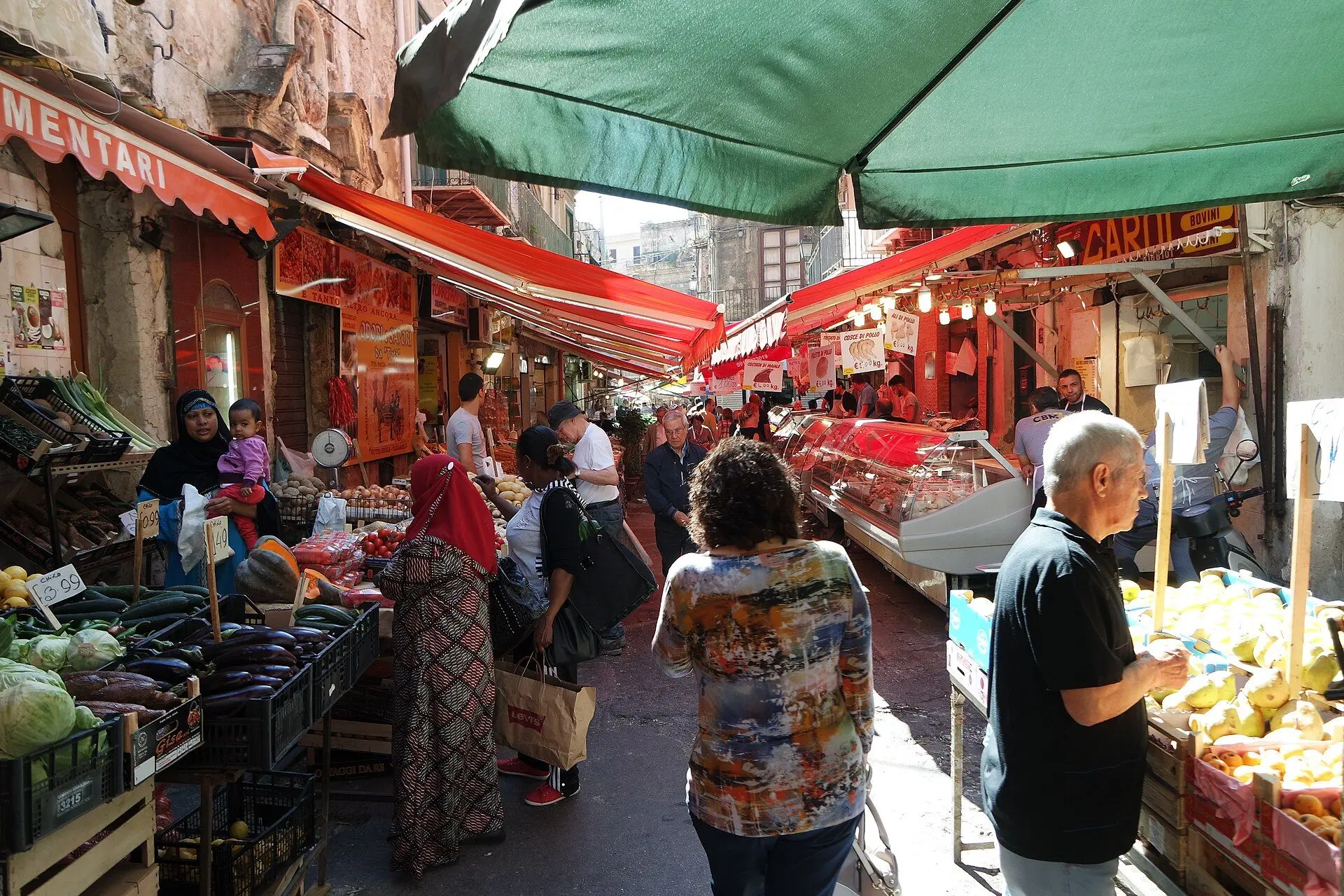 Il mercato di Ballarò a Palermo