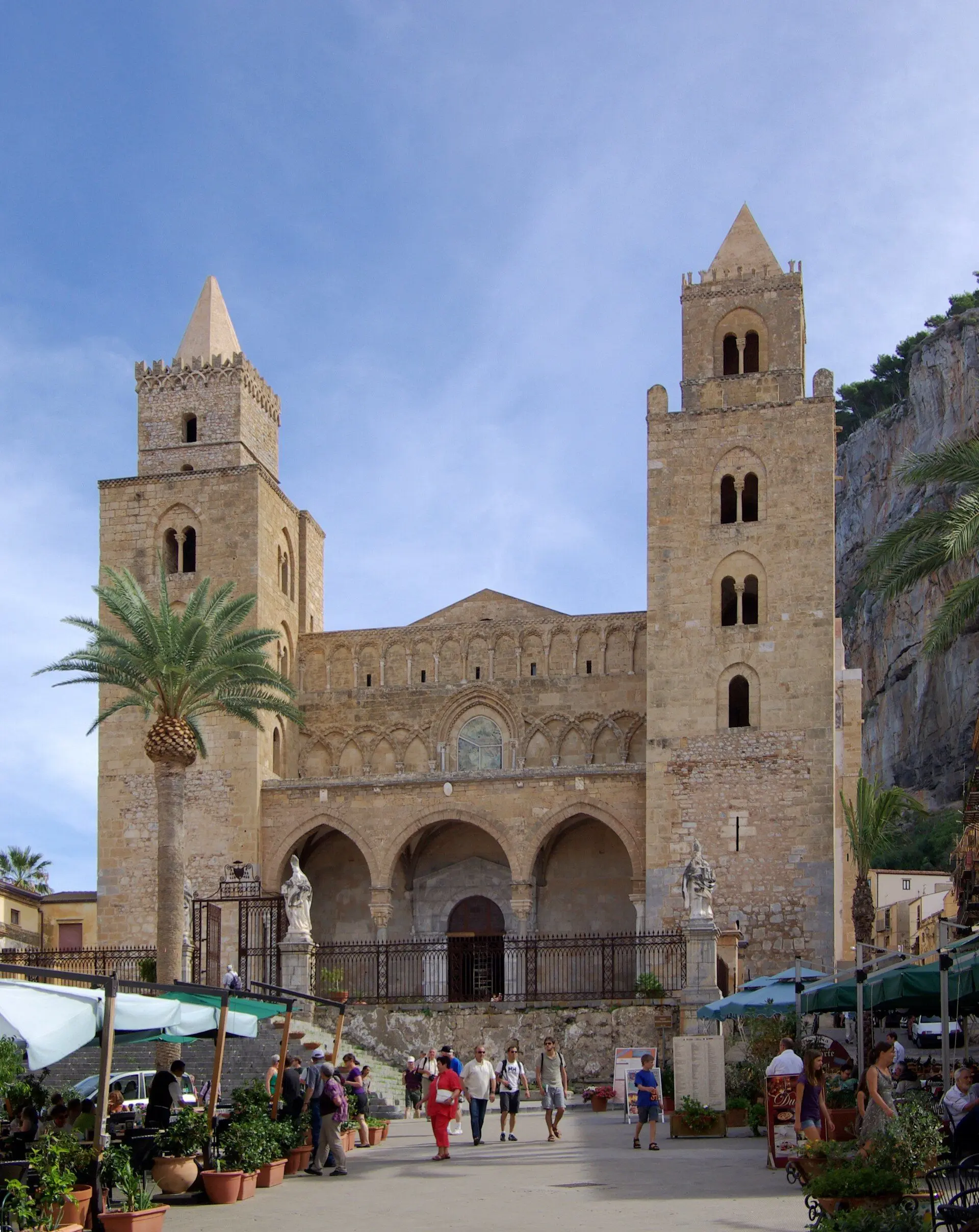 La facciata del Duomo di Cefalù