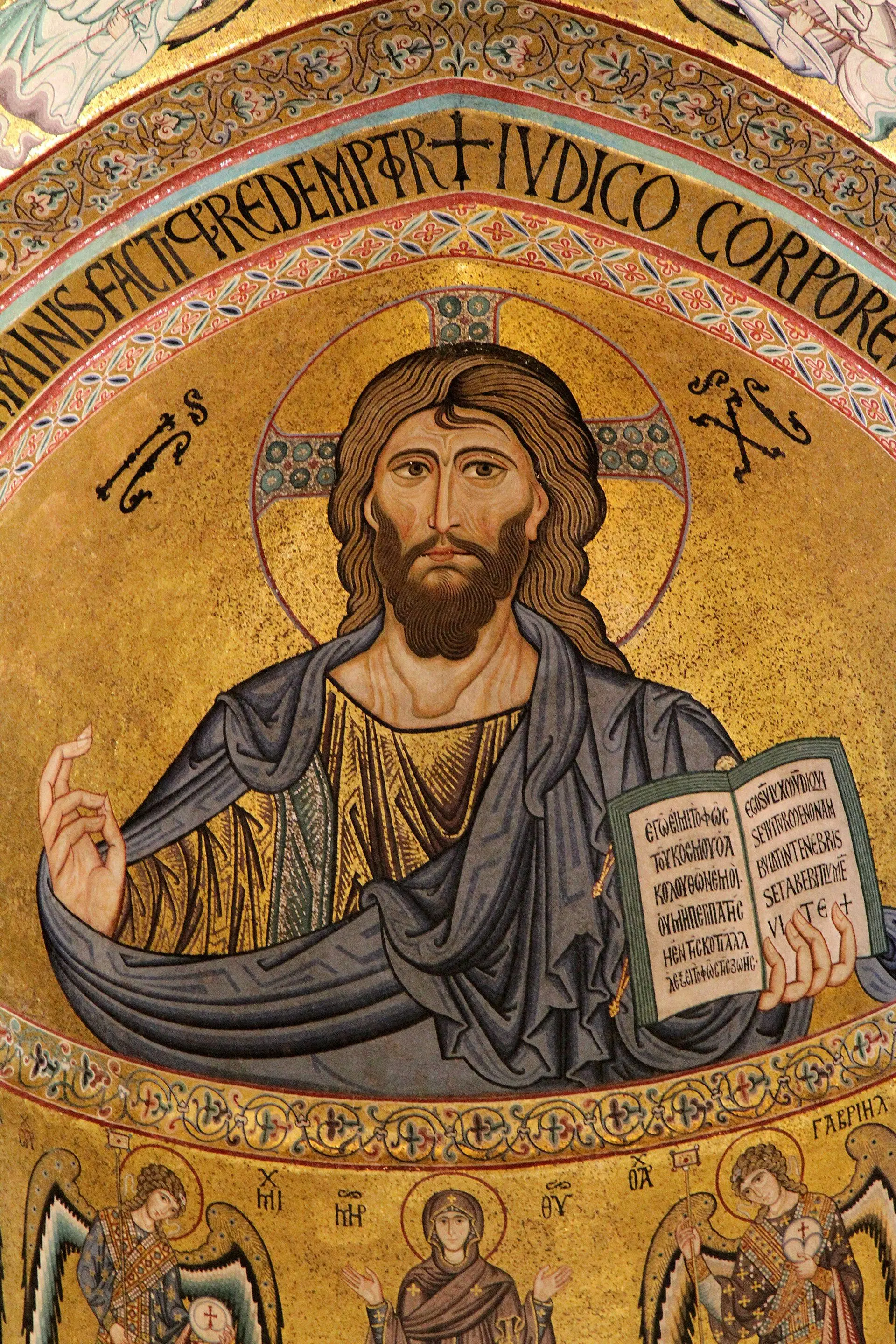 Il Cristo Pantocratore nell'abside del Duomo di Cefalù